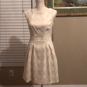 Cream and gold dress